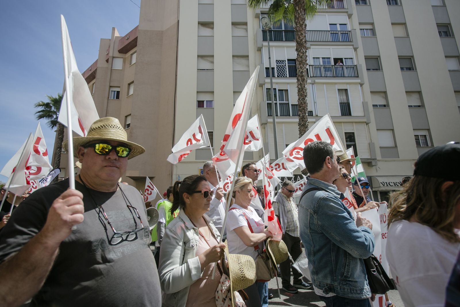 Imágenes de las otras dos manifestaciones del Primero de Mayo en Cádiz