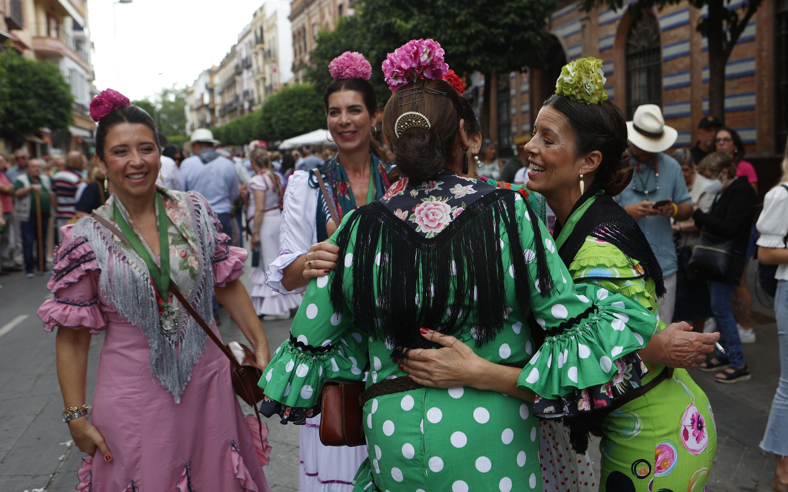 Imágenes de la salida de la hermandad del Rocio de Triana