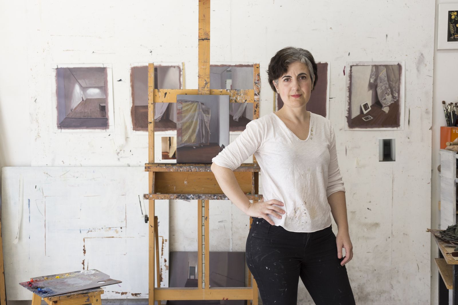 Cristina Megía posa en su estudio