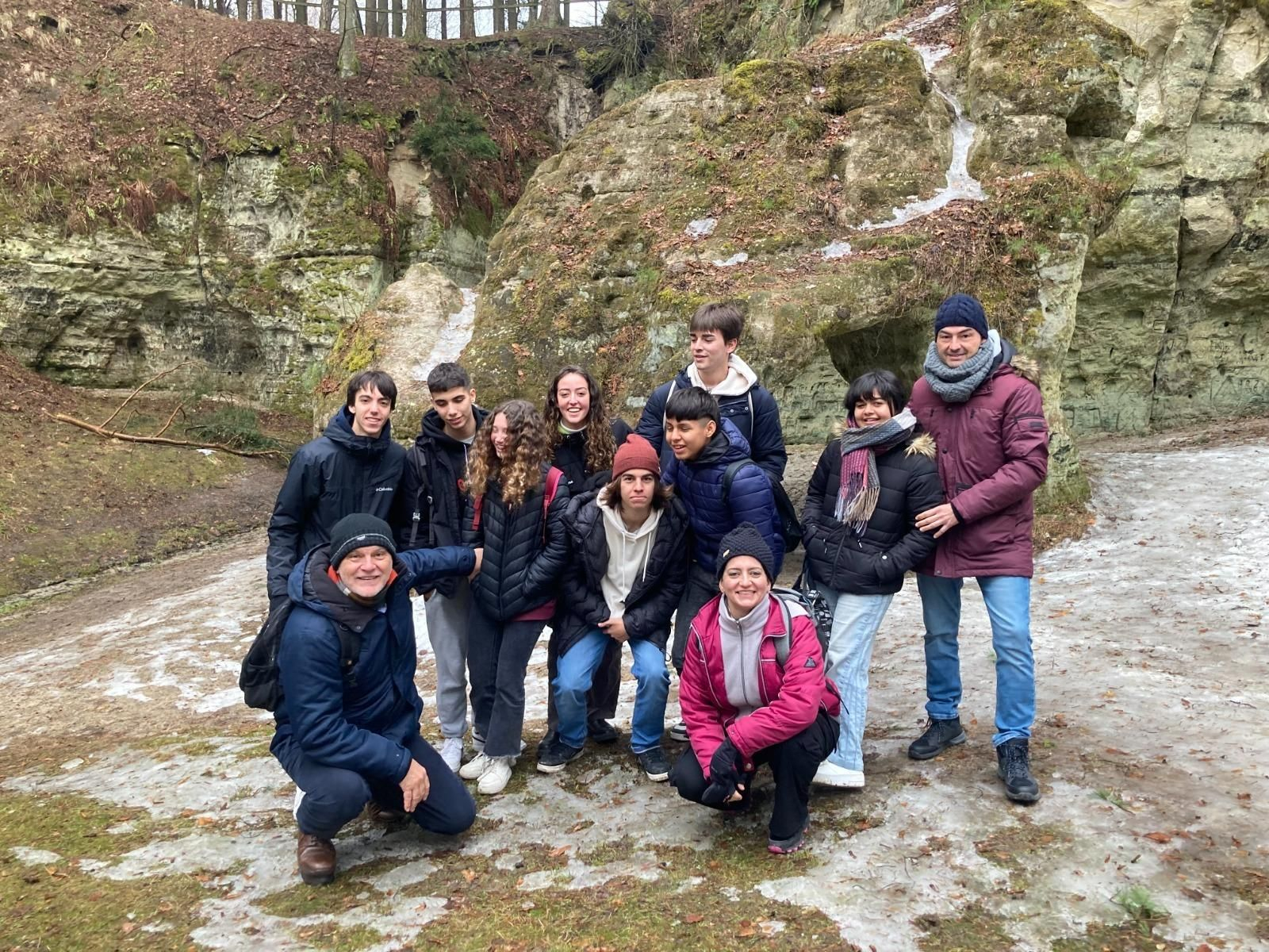 Alumnos del  Alonso Sánchez en Letonia.