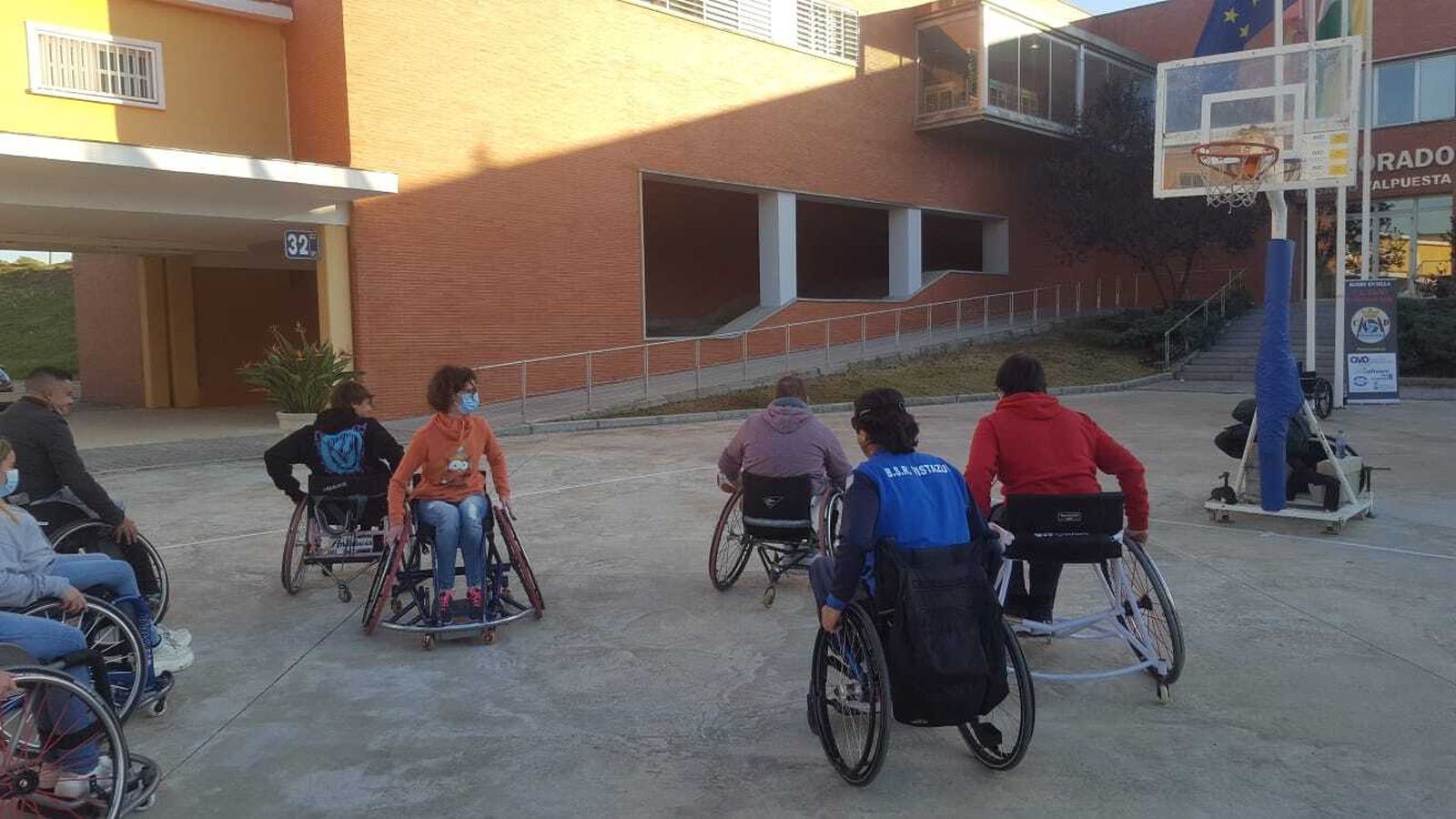 Un momento del partido del BSR Vistazul en la Universidad Pablo de Olavide.