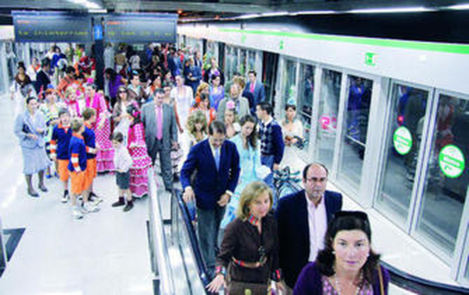 Masificación de estaciones el pasado miércoles de Feria.