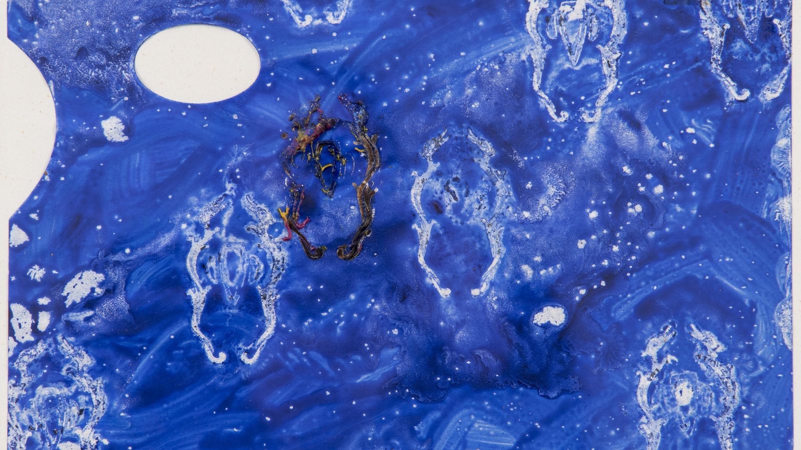 QUICO RIVAS. Paleta. 1992. Acrílico sobre cartoncillo. 25.5 x 30 cm.