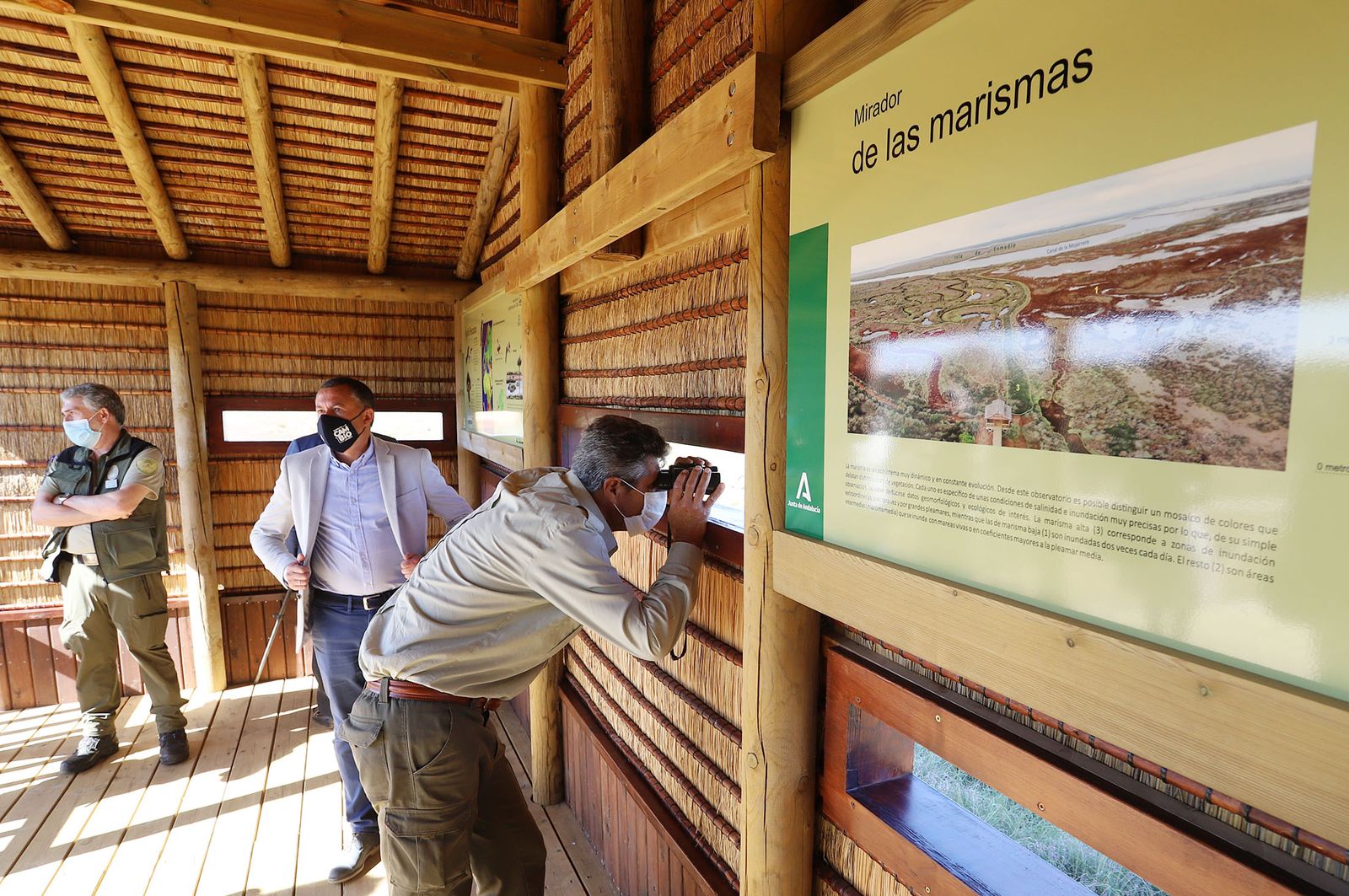 Inauguración del nuevo observatorio del Águila Pescadora en Marismas del Odiel