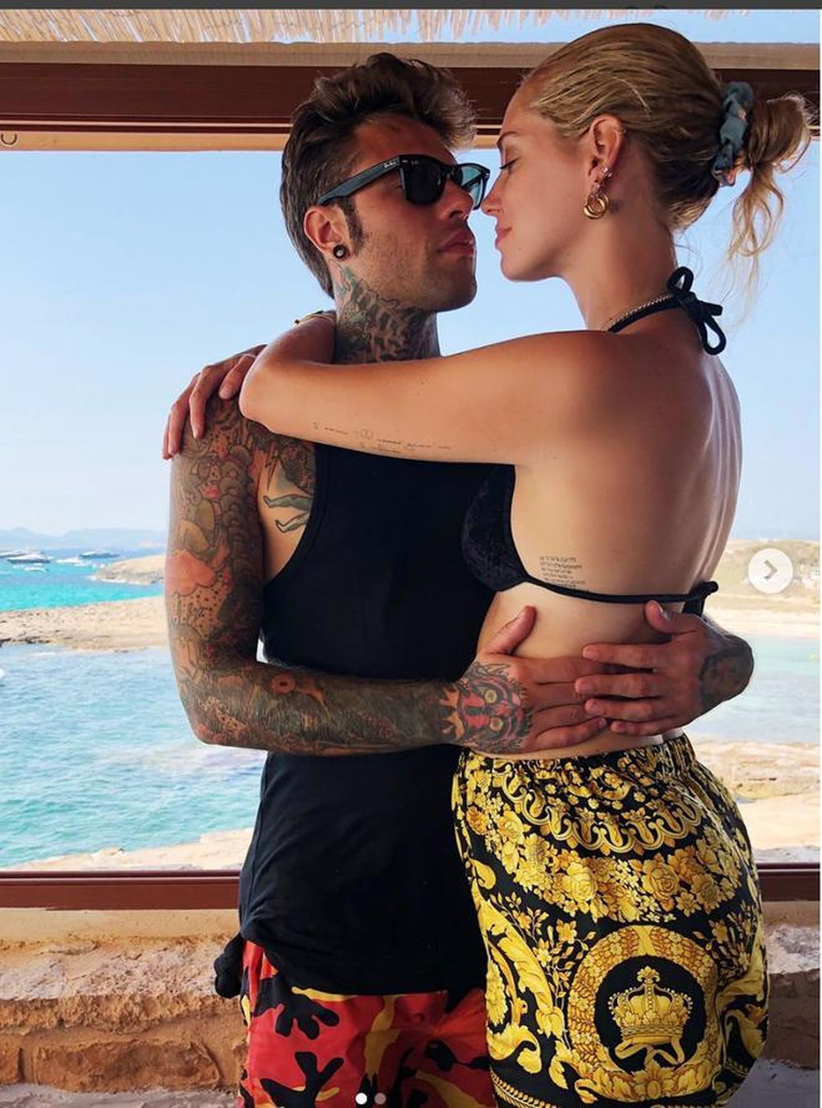 Chiara Ferragni pasa sus vacaciones en Ibiza