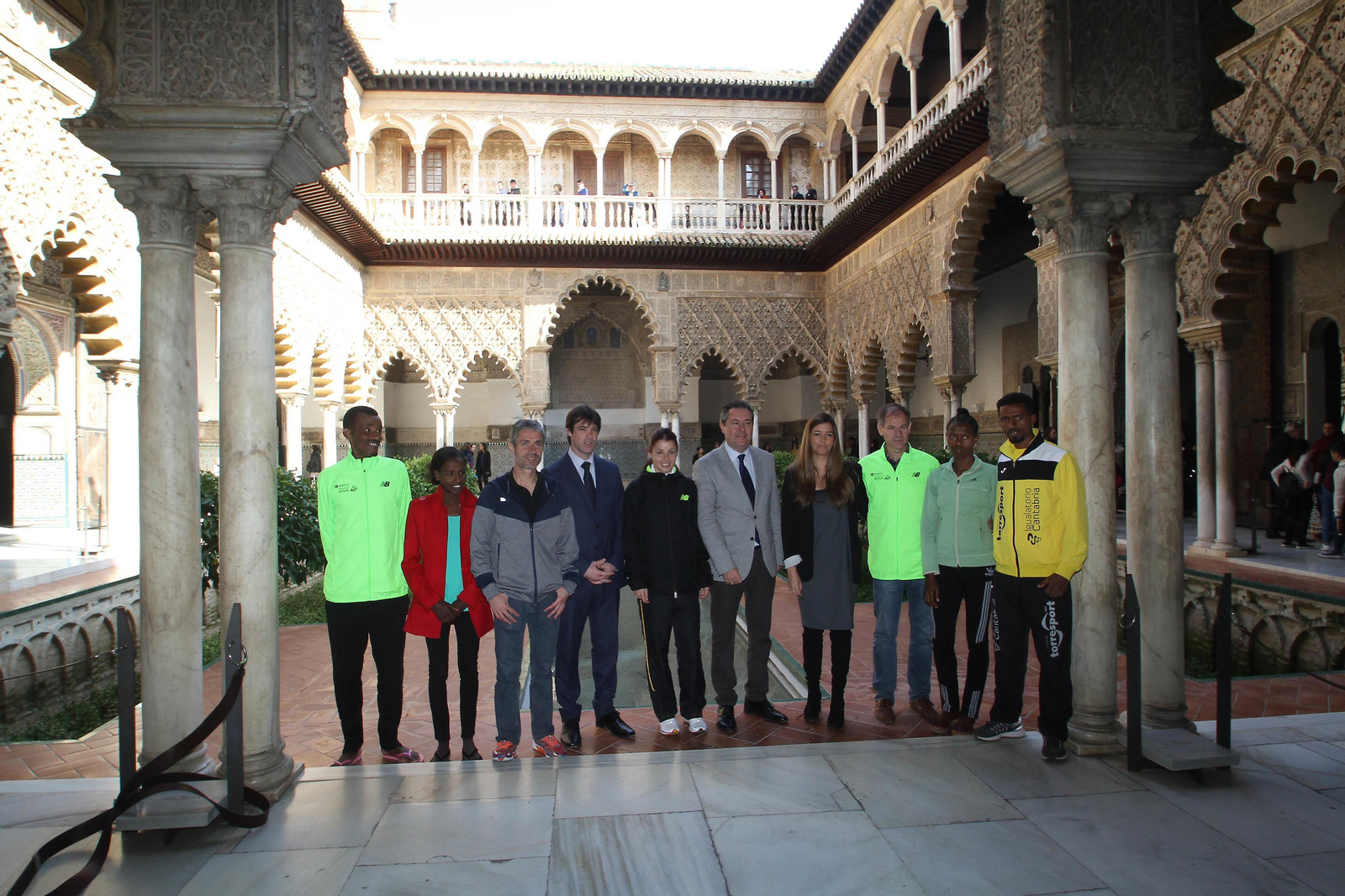 Presentación del Maratón de Sevilla en los Reales Alcázares.
