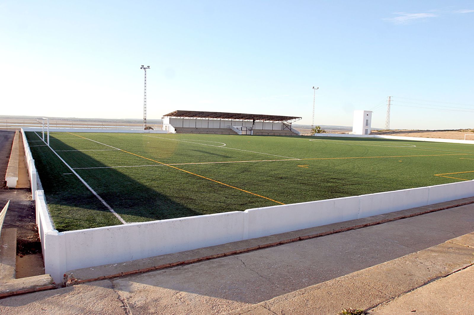 Campo de fútbol de La Orden donde se produce la agresión.