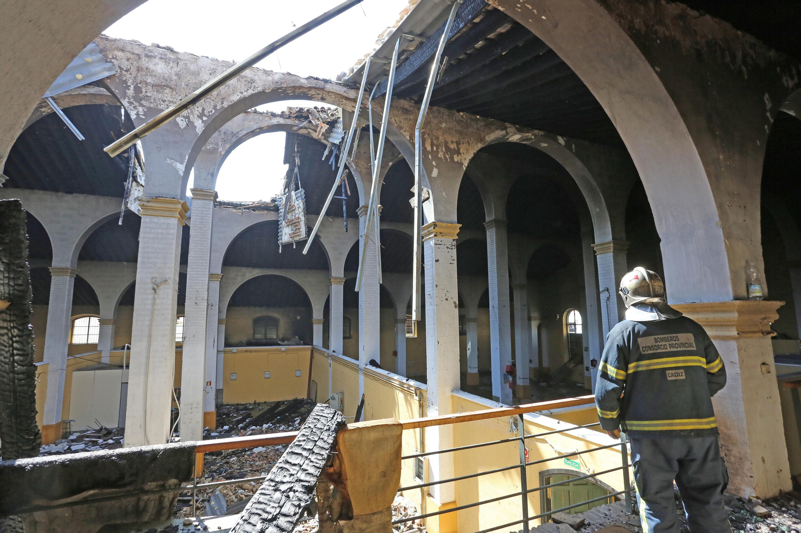 Una imagen de los antiguos talleres de formación de Díez Mérito.