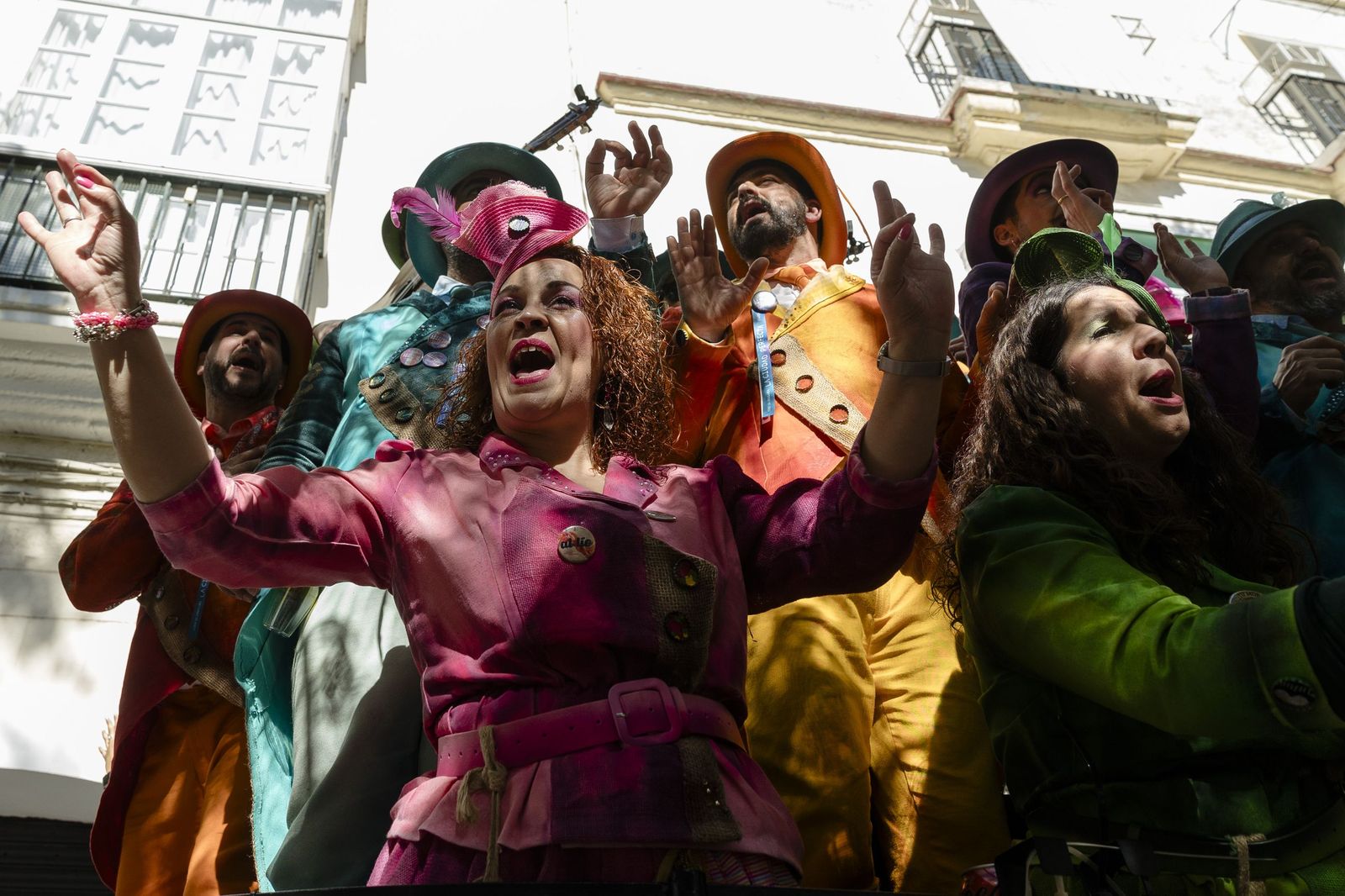 Las imágenes del segundo sábado de Carnaval de Cádiz 2026: Carruseles de coros