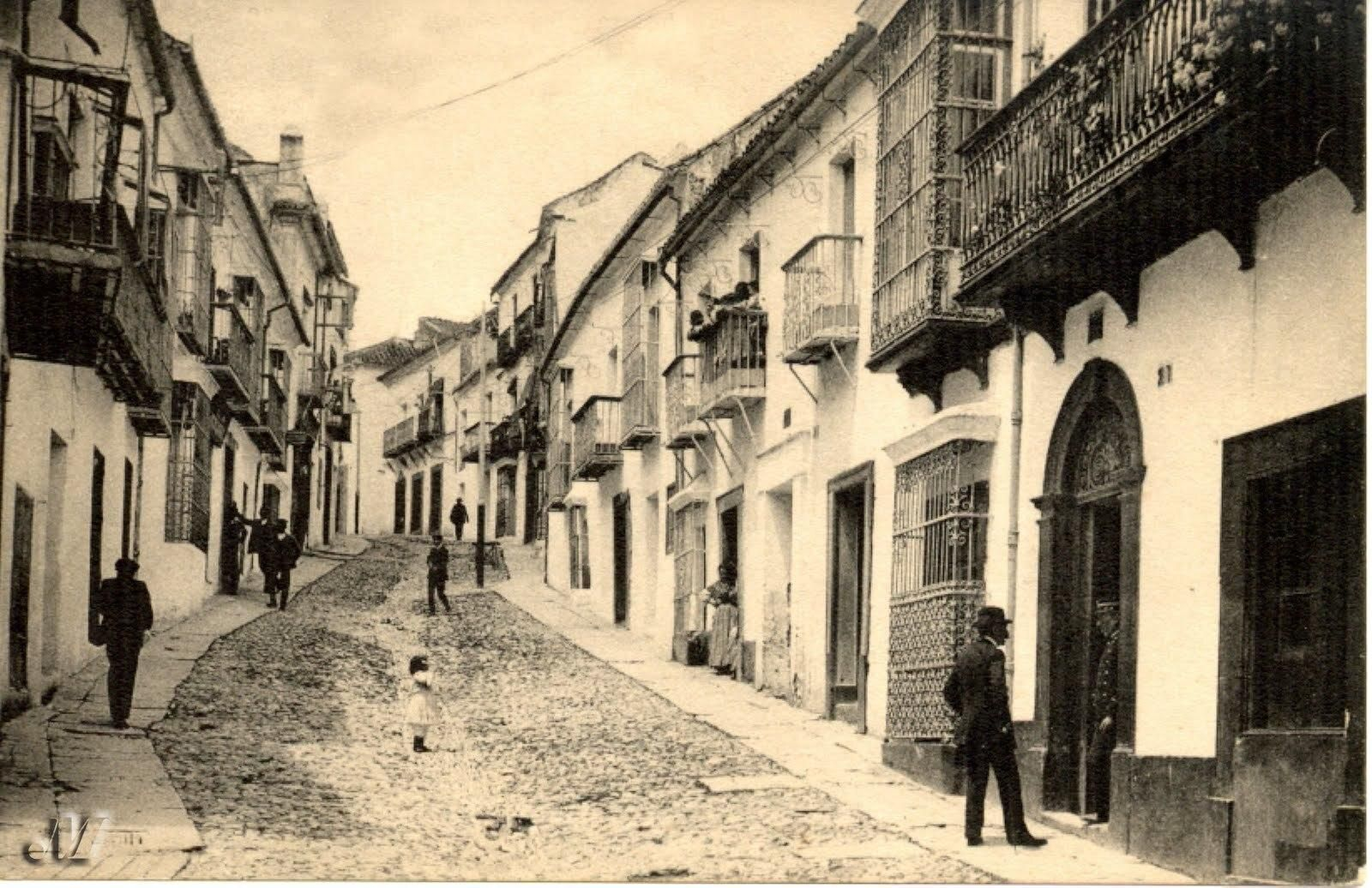 Calle Real de Algeciras a principios del siglo XX.