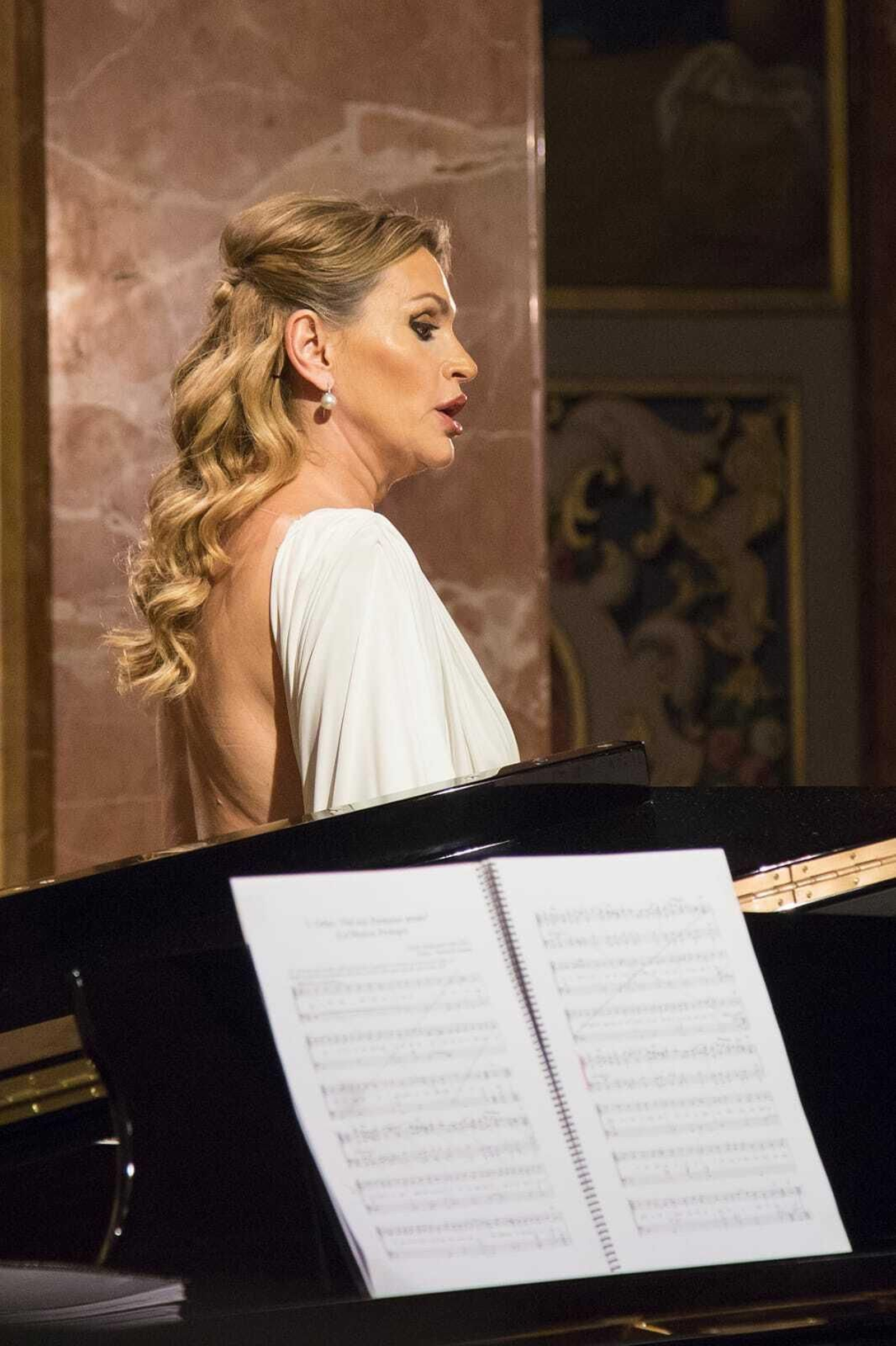 Ainhoa Arteta durante el concierto.