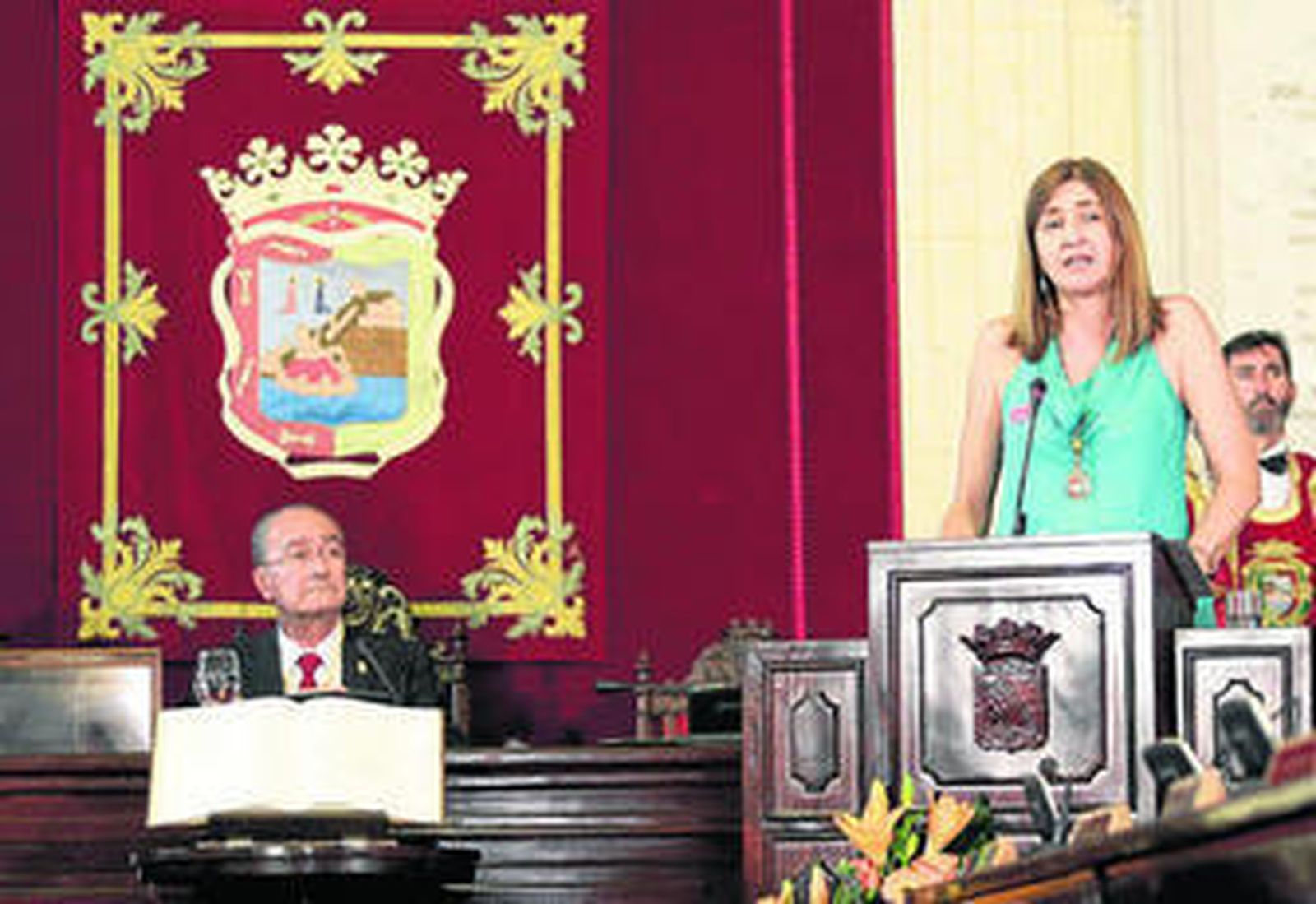 Ysabel Torralbo interviente en el Pleno de ayer.