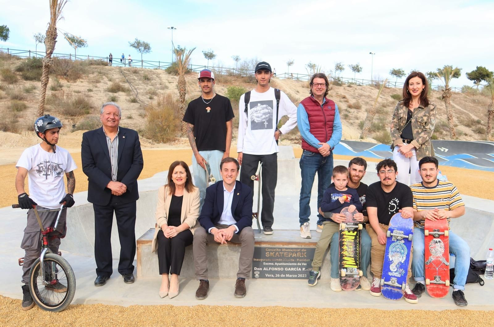 Inauguración del nuevo skate park en el Parque de la Rambla de Vera