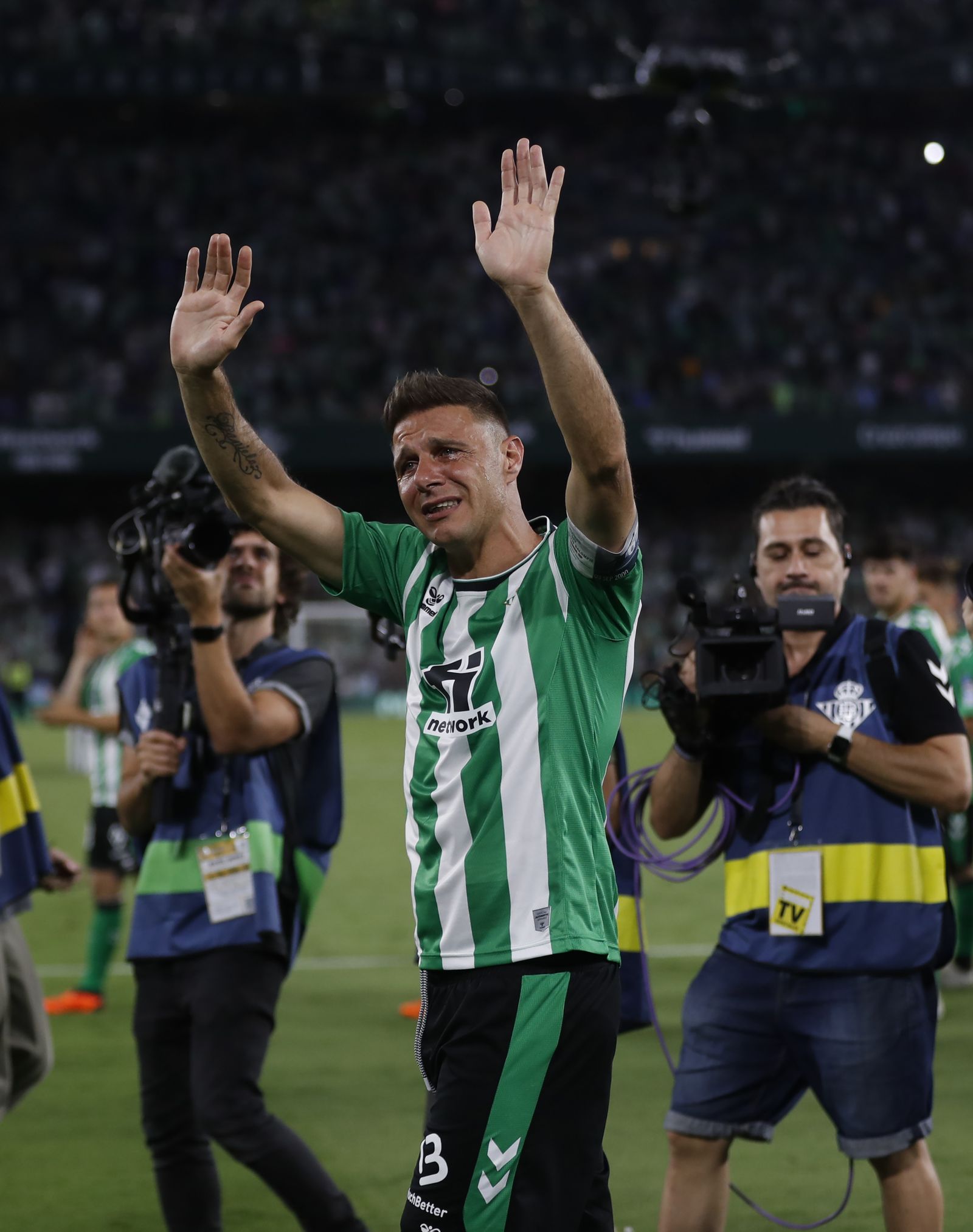 Fotos de la celebración de despedida como jugador del Betis