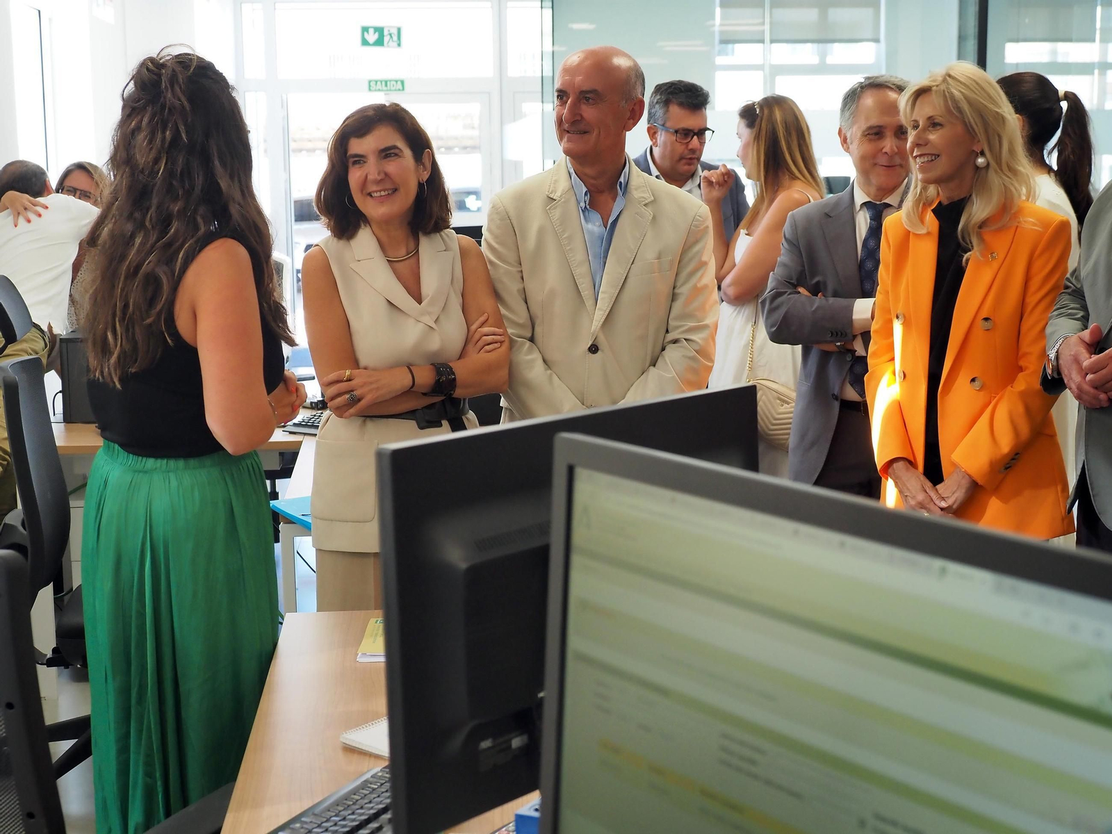 Las imágenes de la inauguración de la nueva oficina del SAE y el SEPE en Lepe