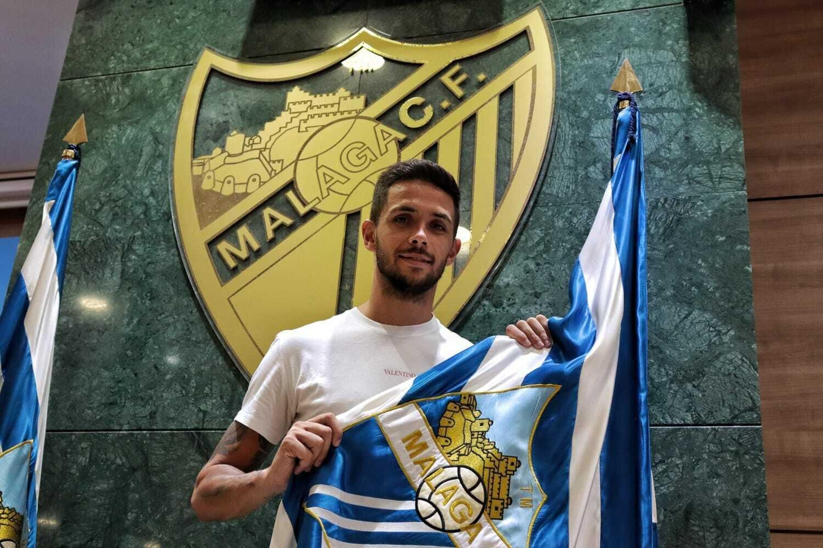 La presentación de Nelson Monte con el Málaga CF, en fotos