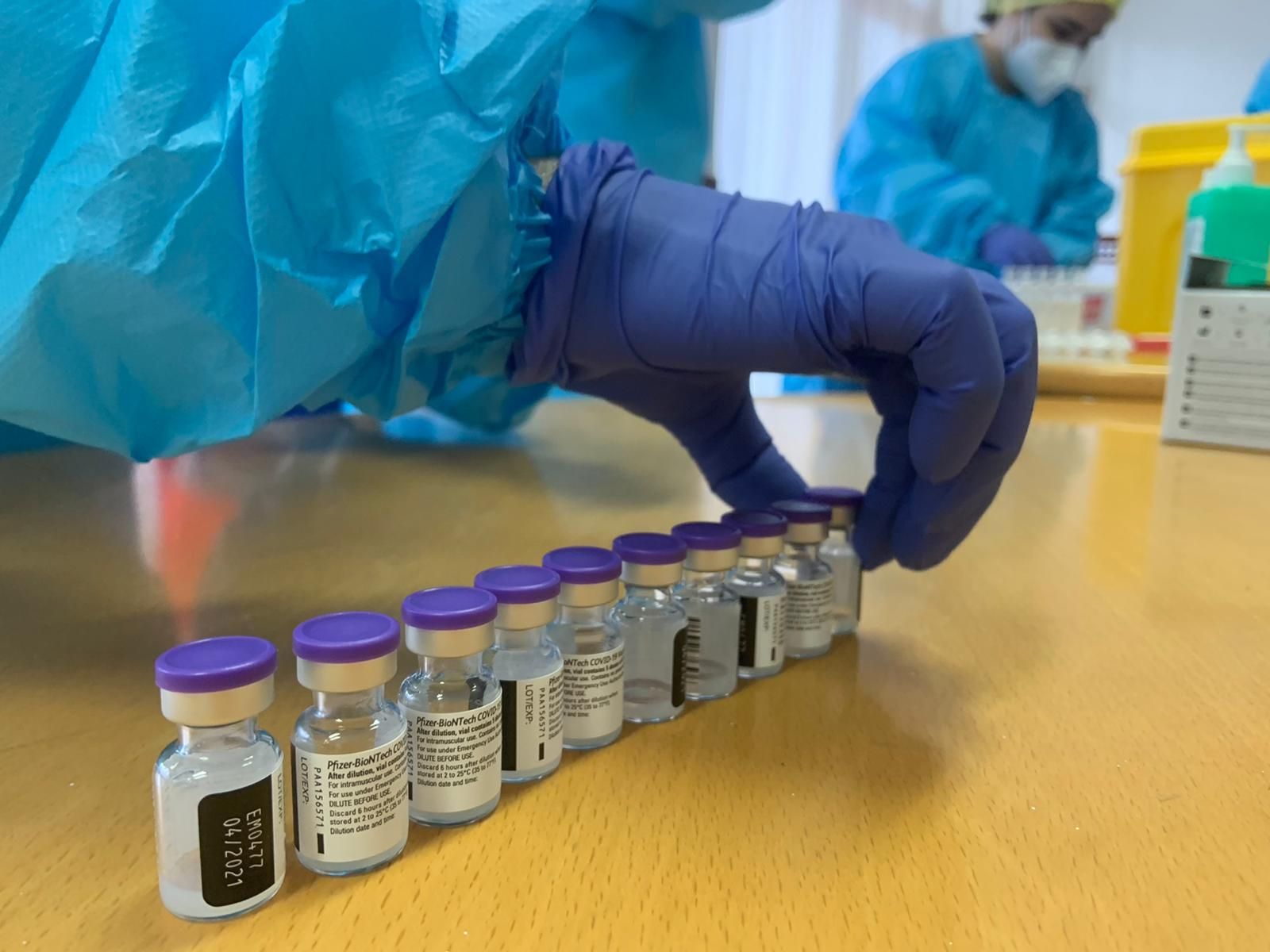 Vacunas contra el Covid 19 listas para su inoculación.