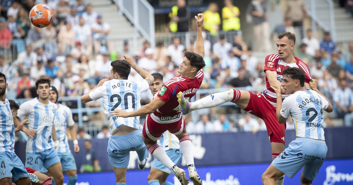 El Granada CF, sin ambición, cae ante el Málaga por la mínima