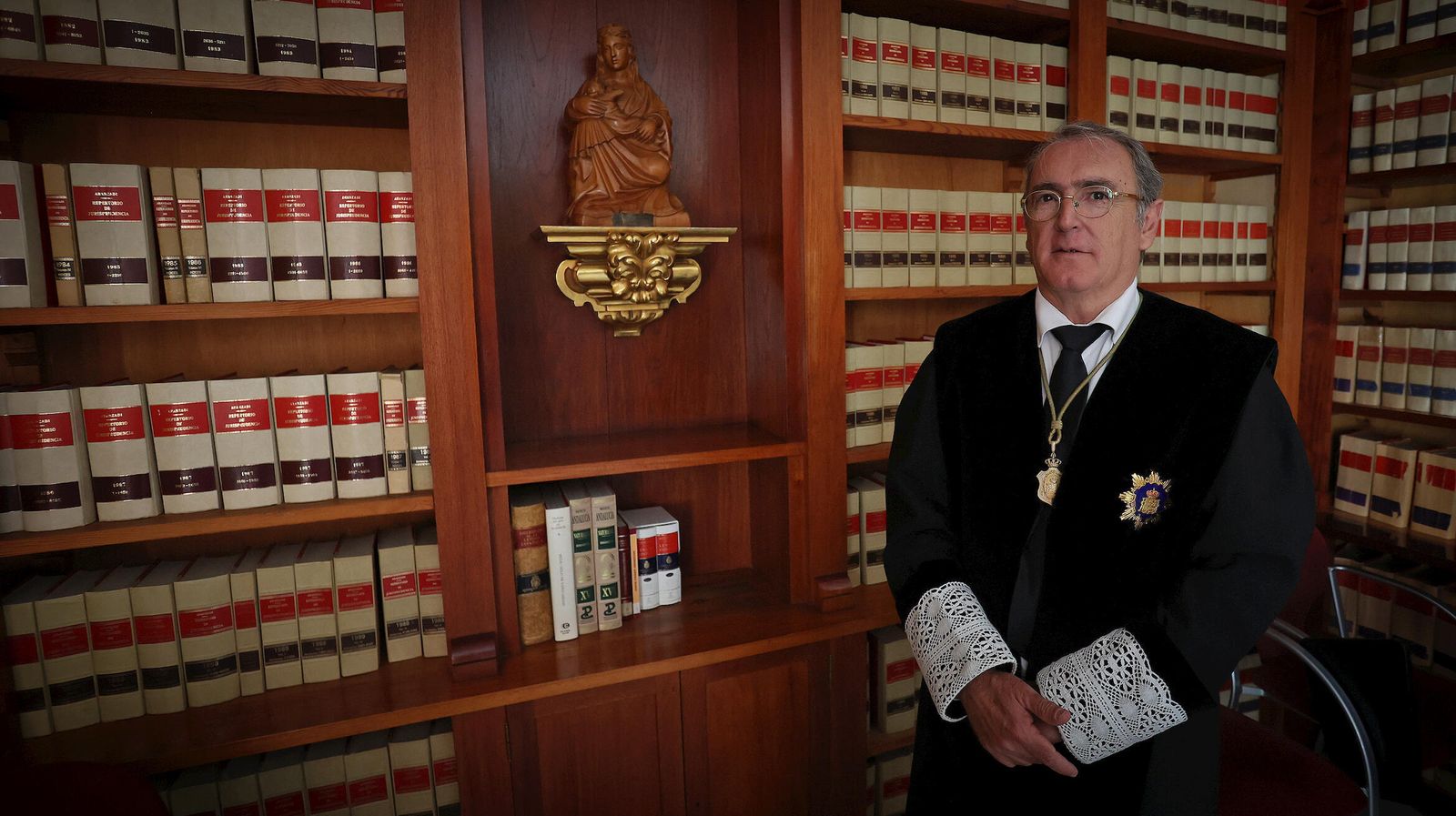 Federico Fernández, en la sede del Colegio de Abogados de Jerez.