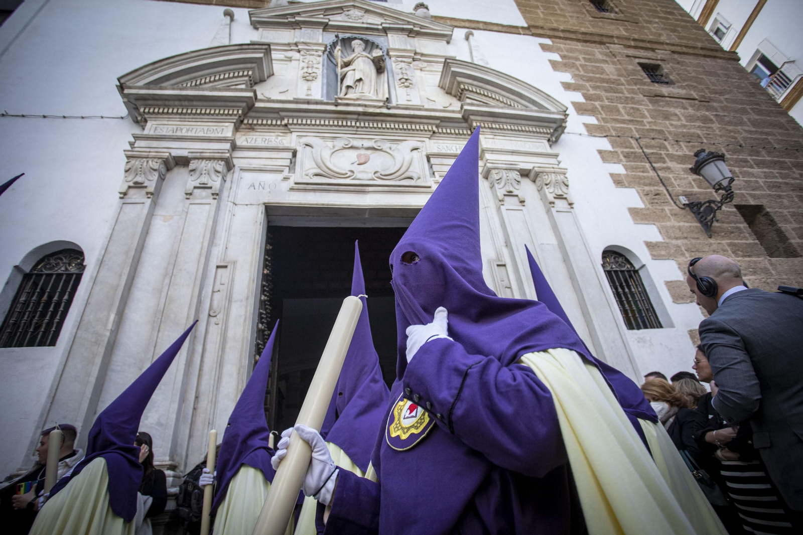Las imágenes de la cofradía de Humildad y Paciencia en la Semana Santa de Cádiz 2022