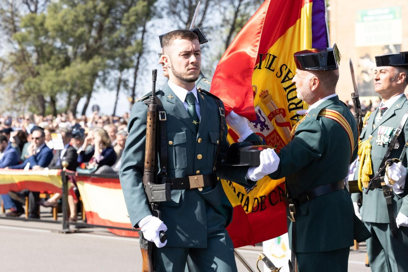 Acto de jura de bandera de la 130ª promoción de guardias civiles de la Academia de Baeza