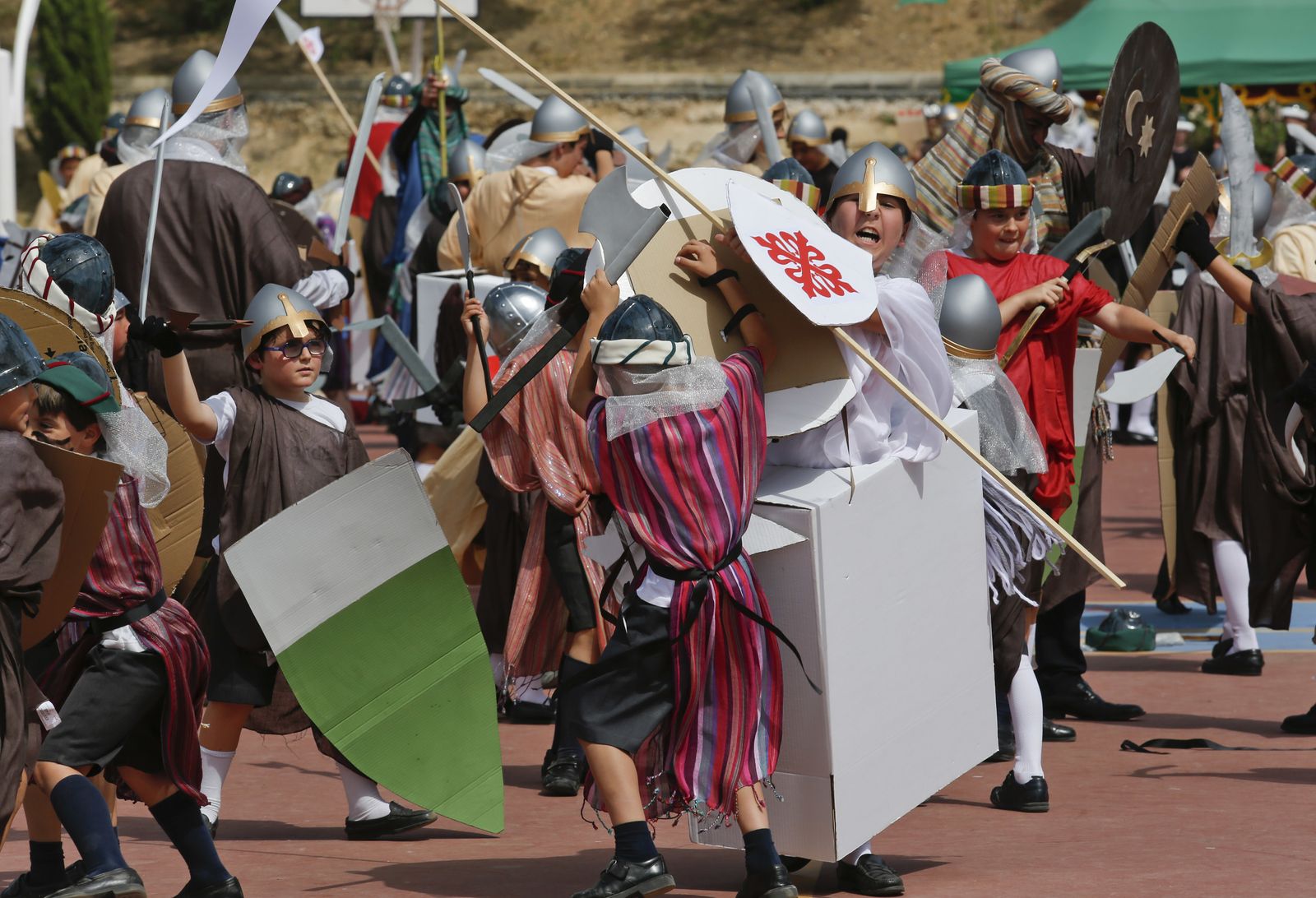 La Batalla de las Navas de Tolosa escenificada por los alumnos de El Romeral