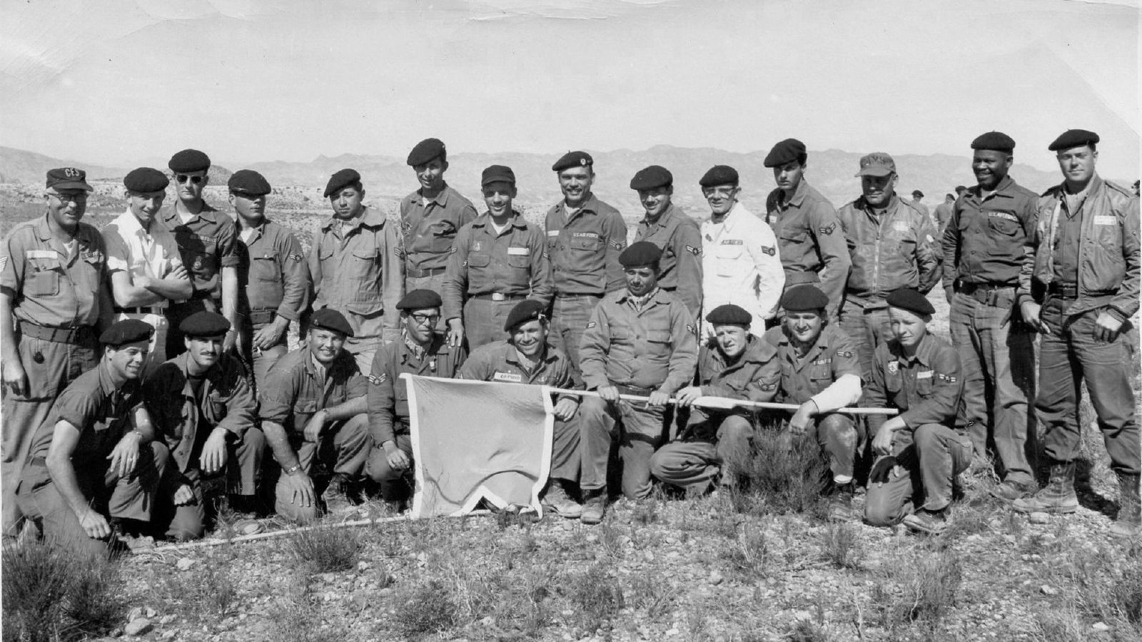 Soldados norteamericanos durante los trabajos de limpieza en Palomares.