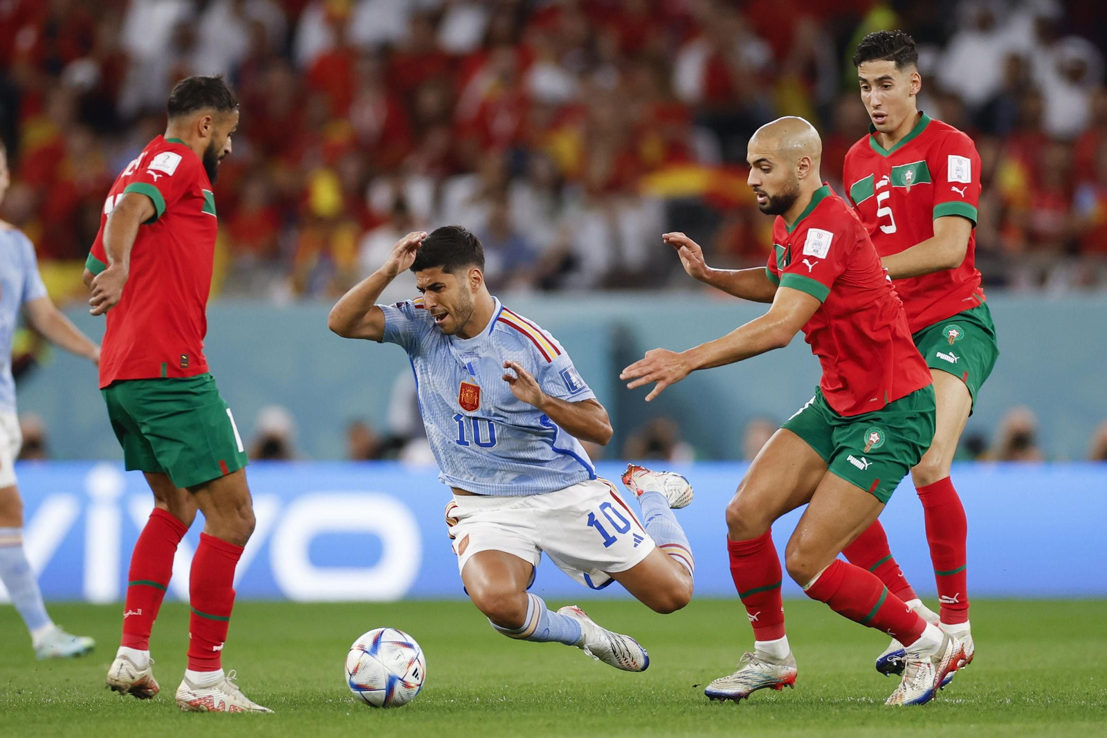 Fotos del Marruecos-España en octavos del Mundial de Qatar