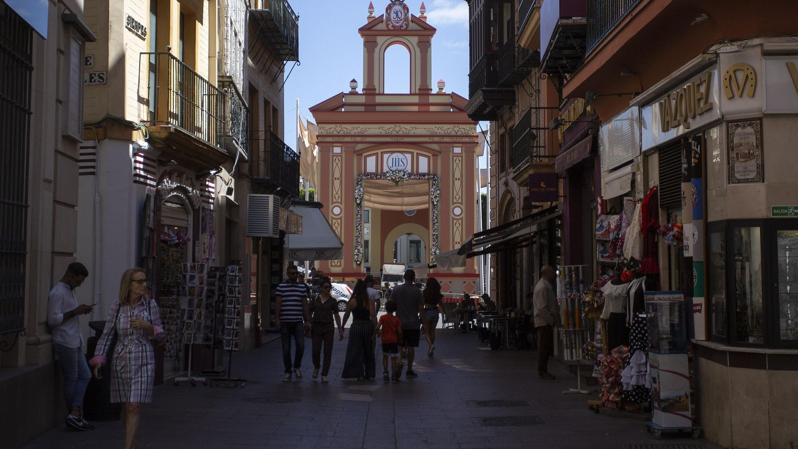 La portada dedicada a la Hermandad de la Sed.