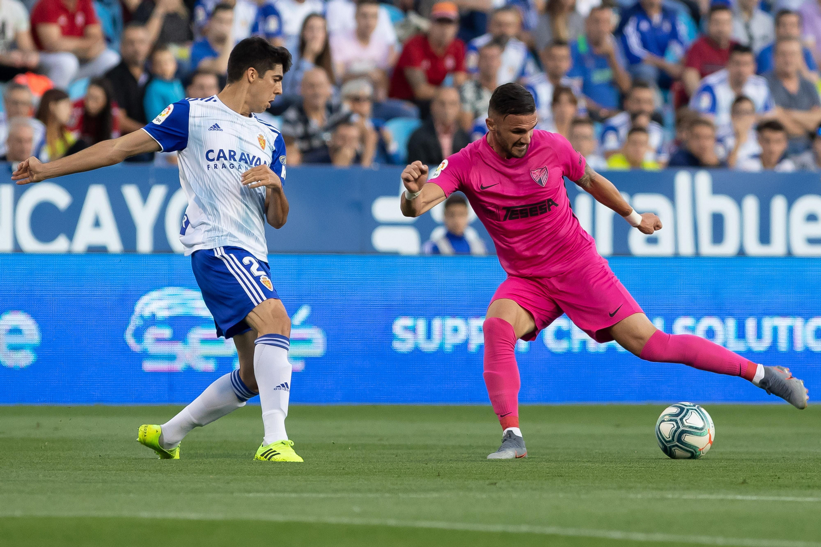 El Zaragoza-Málaga, en fotos