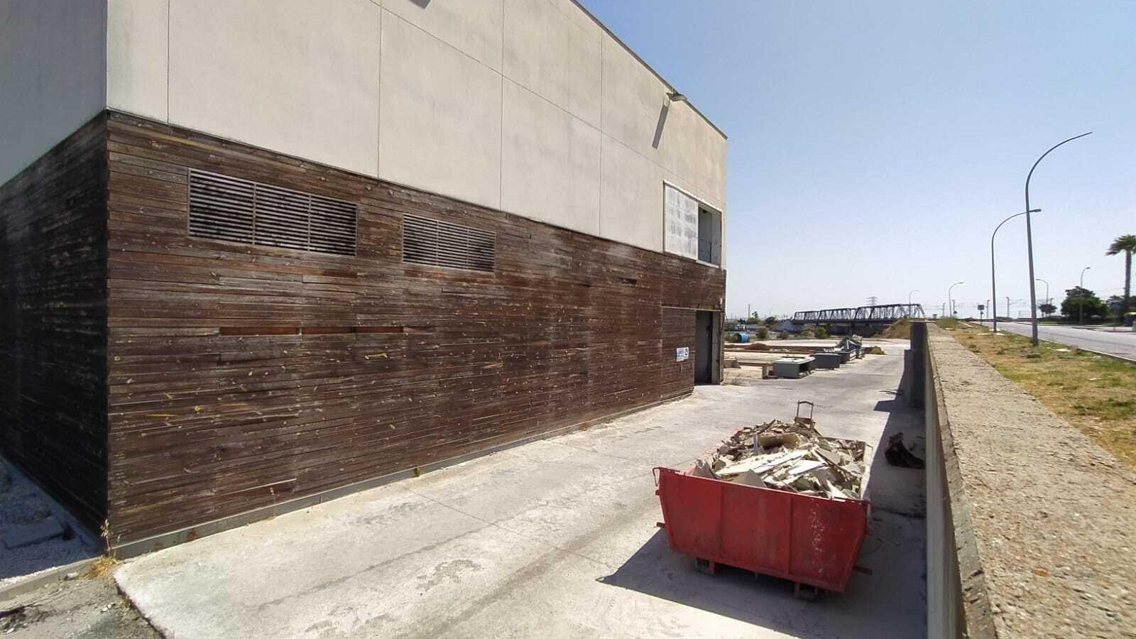 Obras en el Parque de la Historia y el Mar para adaptar el centro de formación de Navantia.