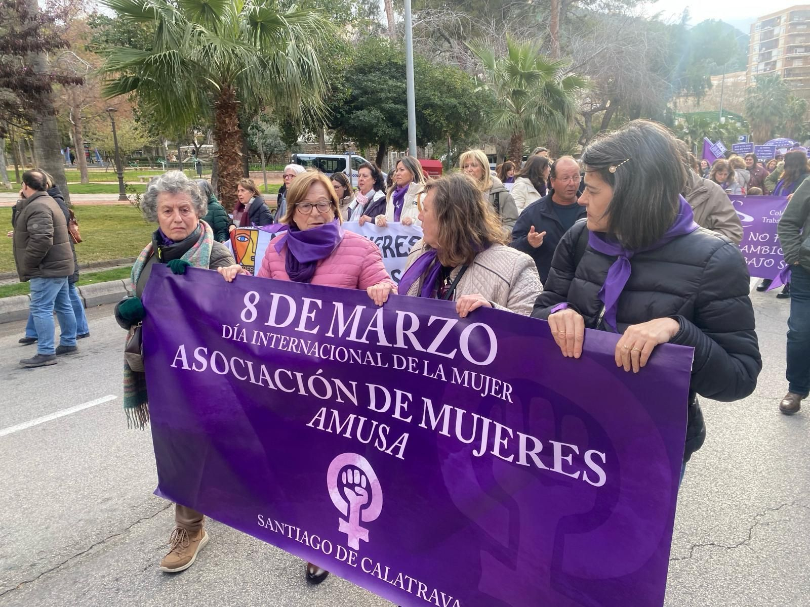 Manifestación del Día Internacional de la Mujer en Jaén.