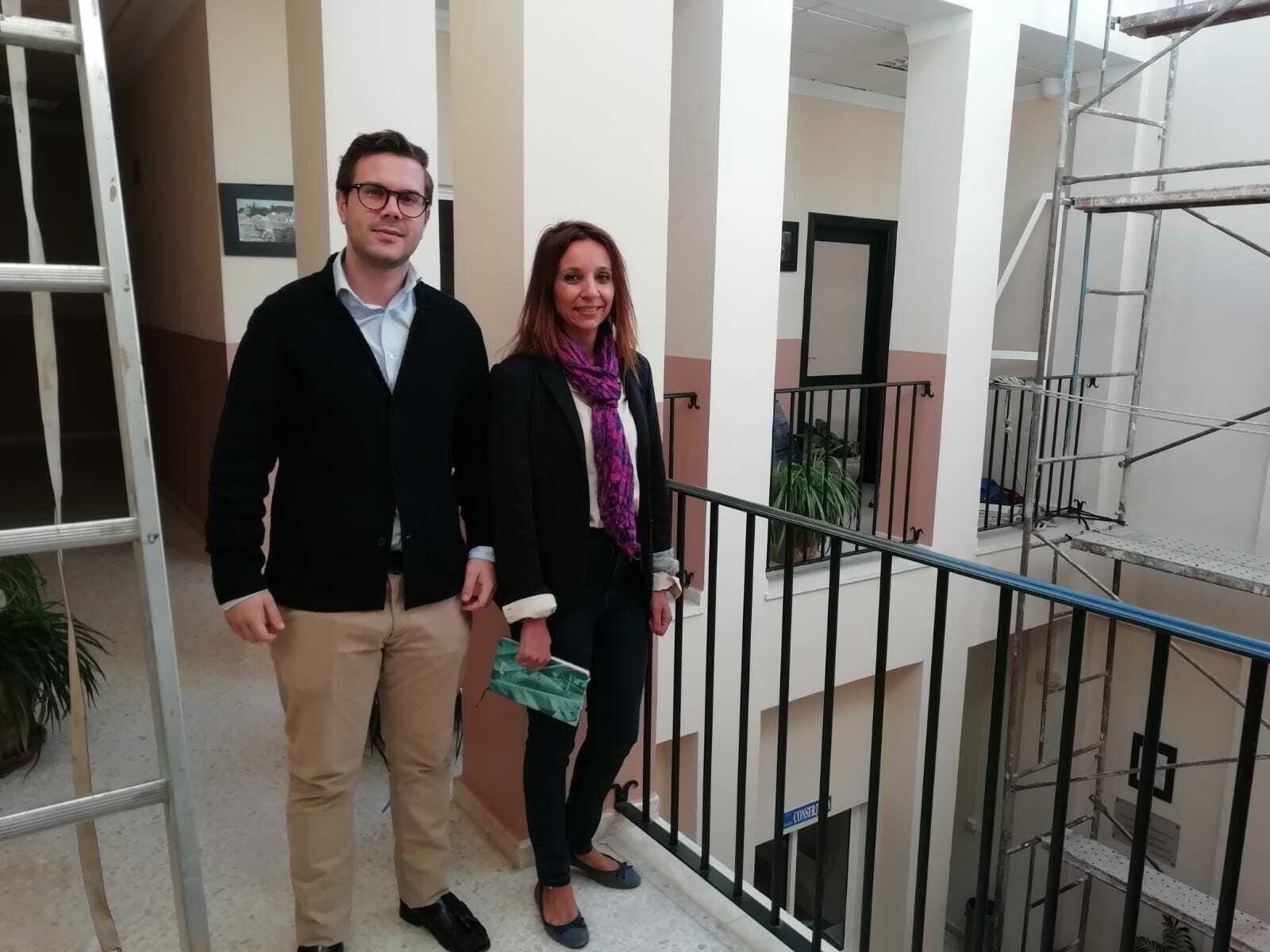 Obras de reparación de la Escuela de Enfermería