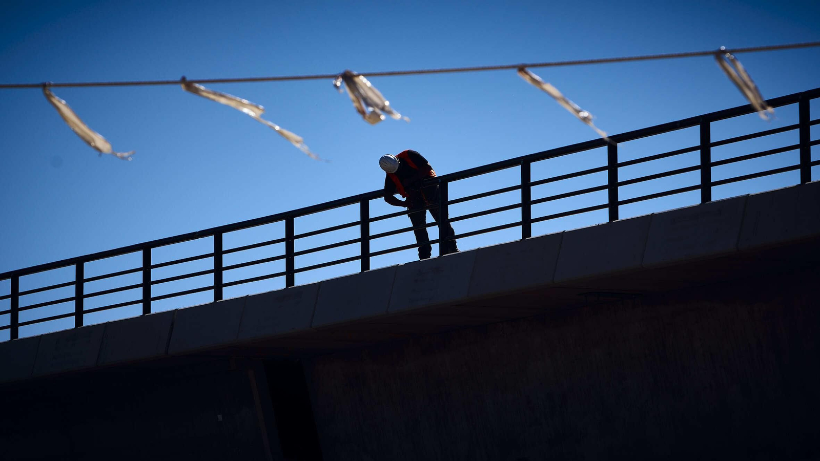 Imágenes actuales de la obra del futuro tren de La Cabezuela de Puerto Real