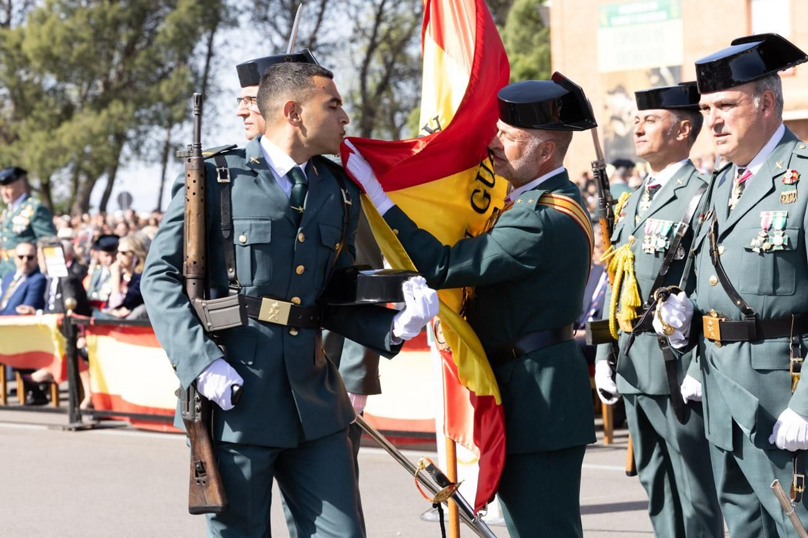Acto de jura de bandera de la 130ª promoción de guardias civiles de la Academia de Baeza