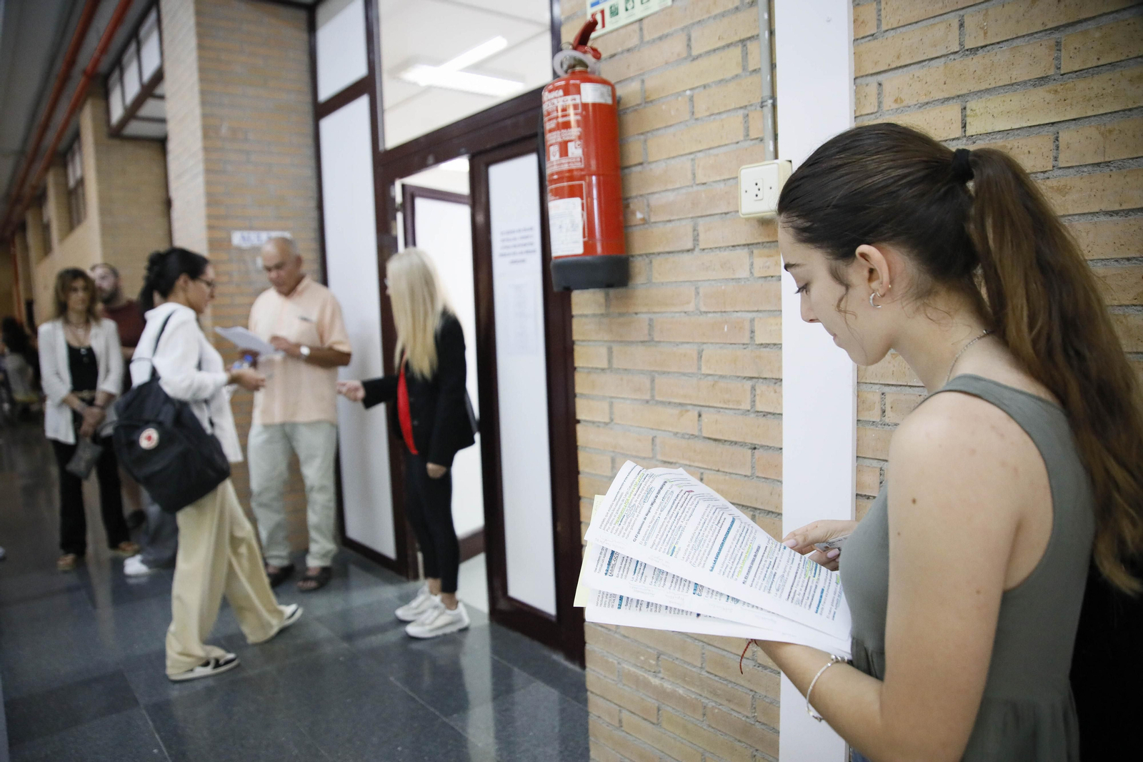 Imágenes de la evaluación para el acceso al sistema universitario (PEvAU)