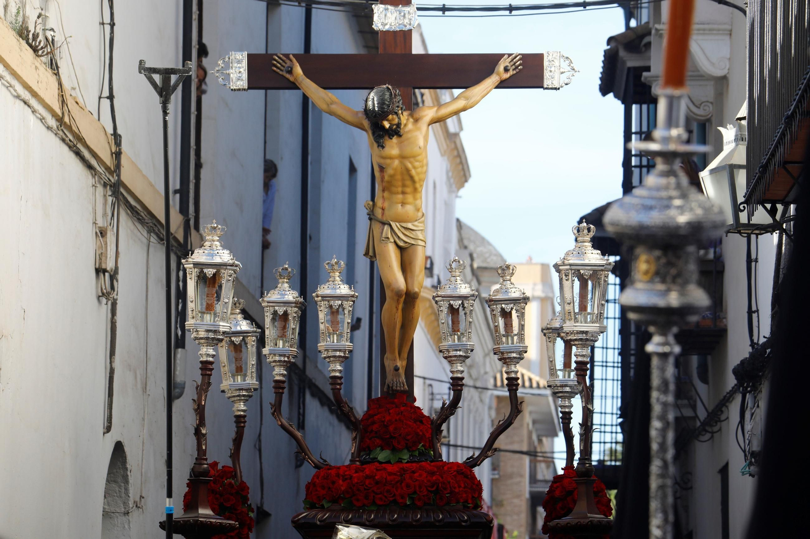 El Cristo de la Clemencia, en su paso procesional.