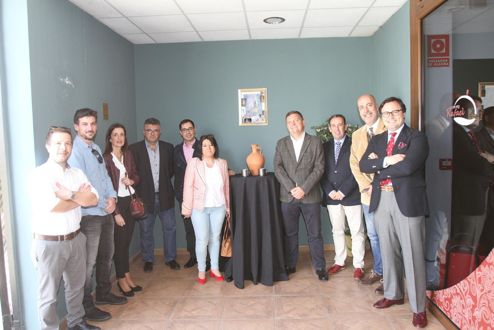 Imagen de colaboradores y trabajadores de 'Huelva Información' en el Complejo Rafael en la última Tertulia 'El Aguaó', la llamada '¡Ahí queó!'.