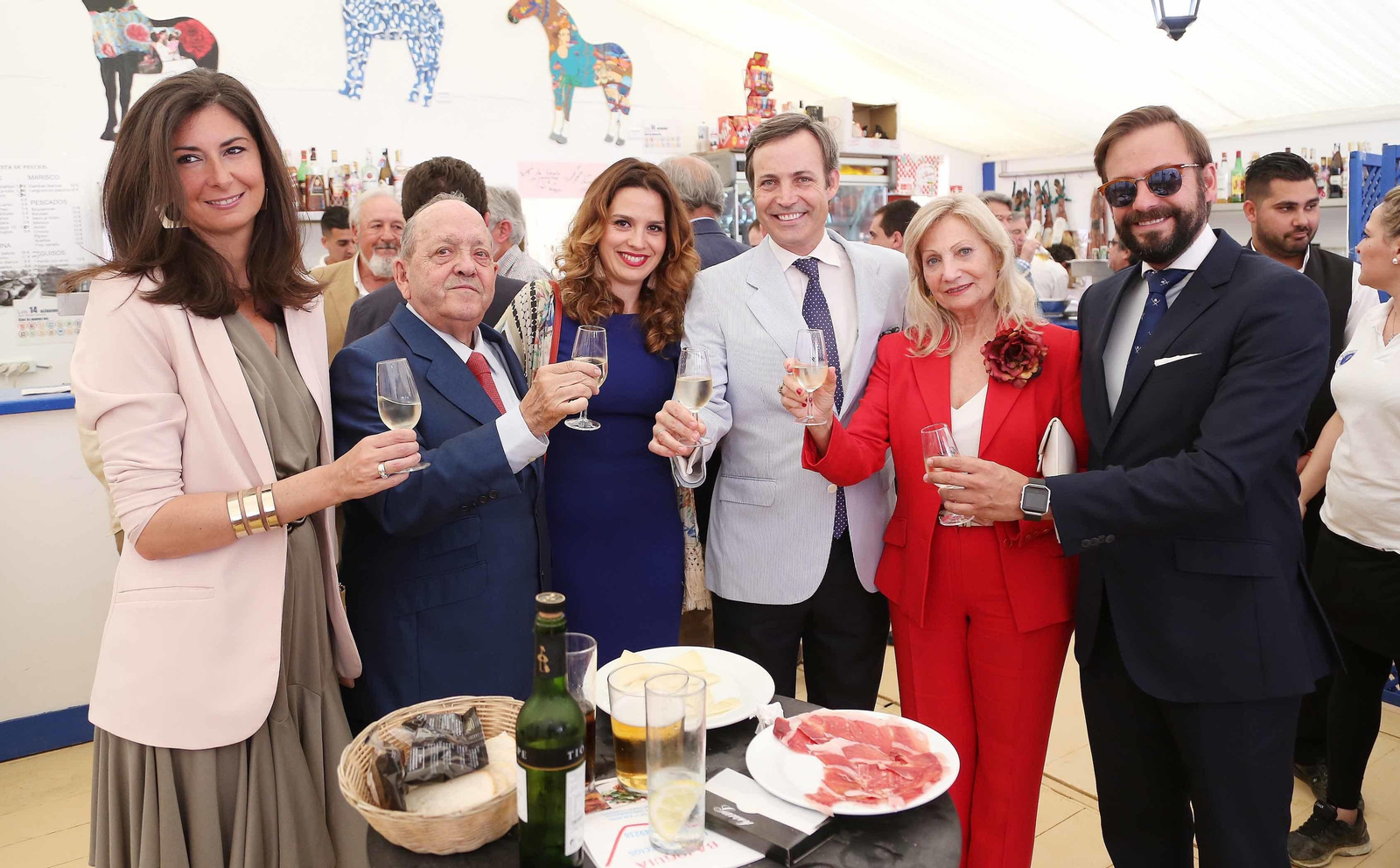 Rocío Rodríguez, Álvaro Osborne Tosar, Marisa López, Álvaro Osborne, Ana Gutiérrez y Joaquín Osborne.