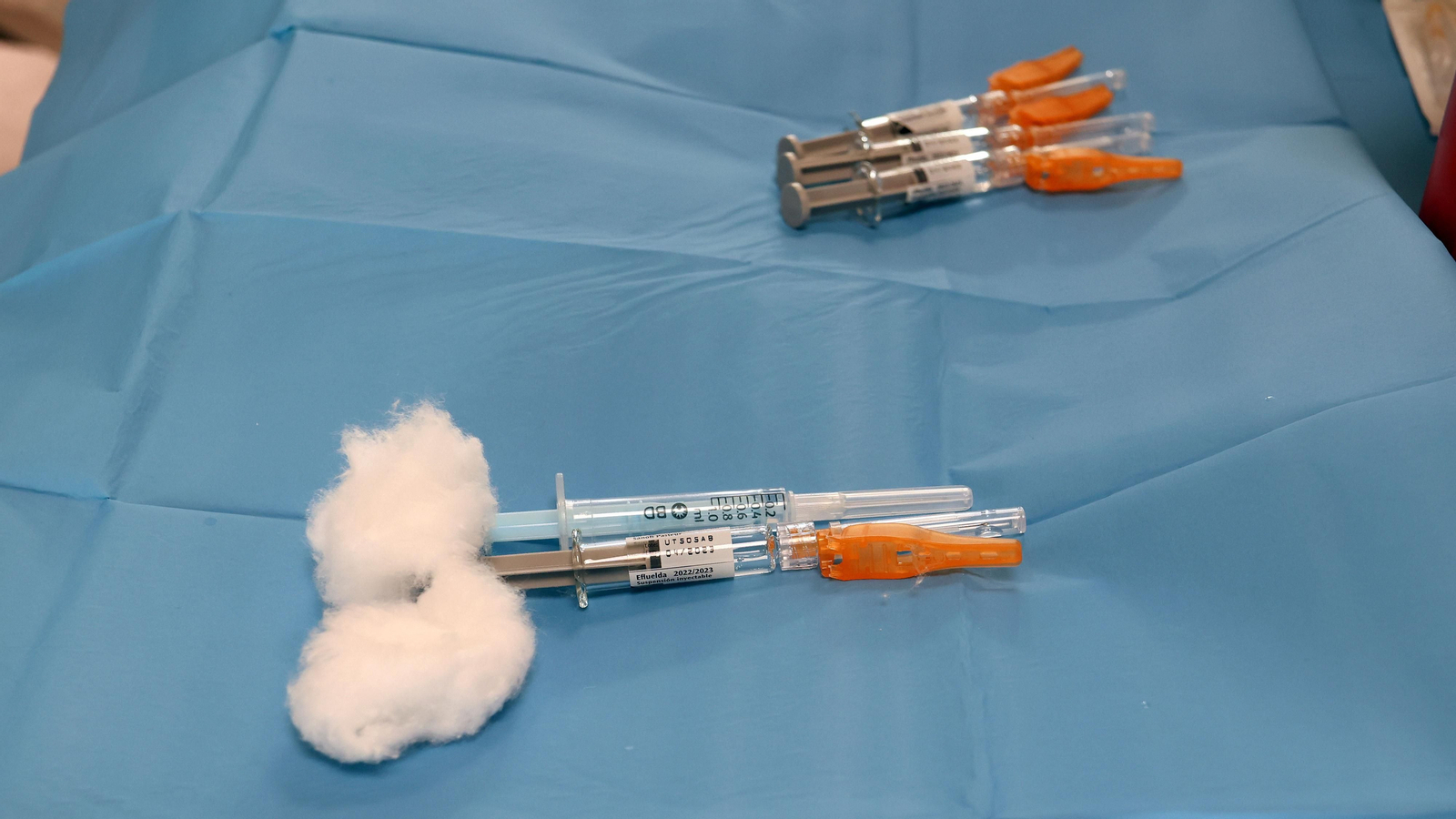 Imagen de la pasada vacunación conjunta de gripe y covid en la residencia de La Granja.