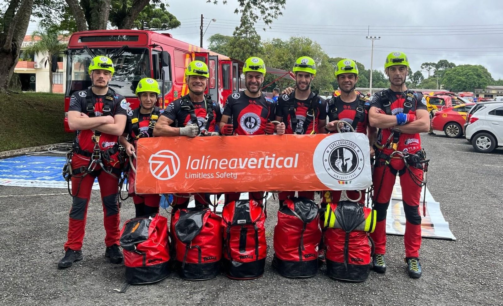Miembros del equipo andaluz Espeleosocorro Sin Fronteras.