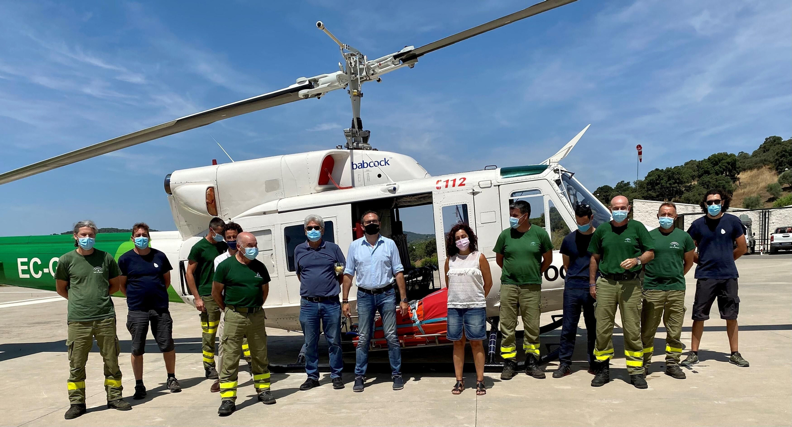 Visita del delegado al centro forestal de Villaviciosa de Córdoba.
