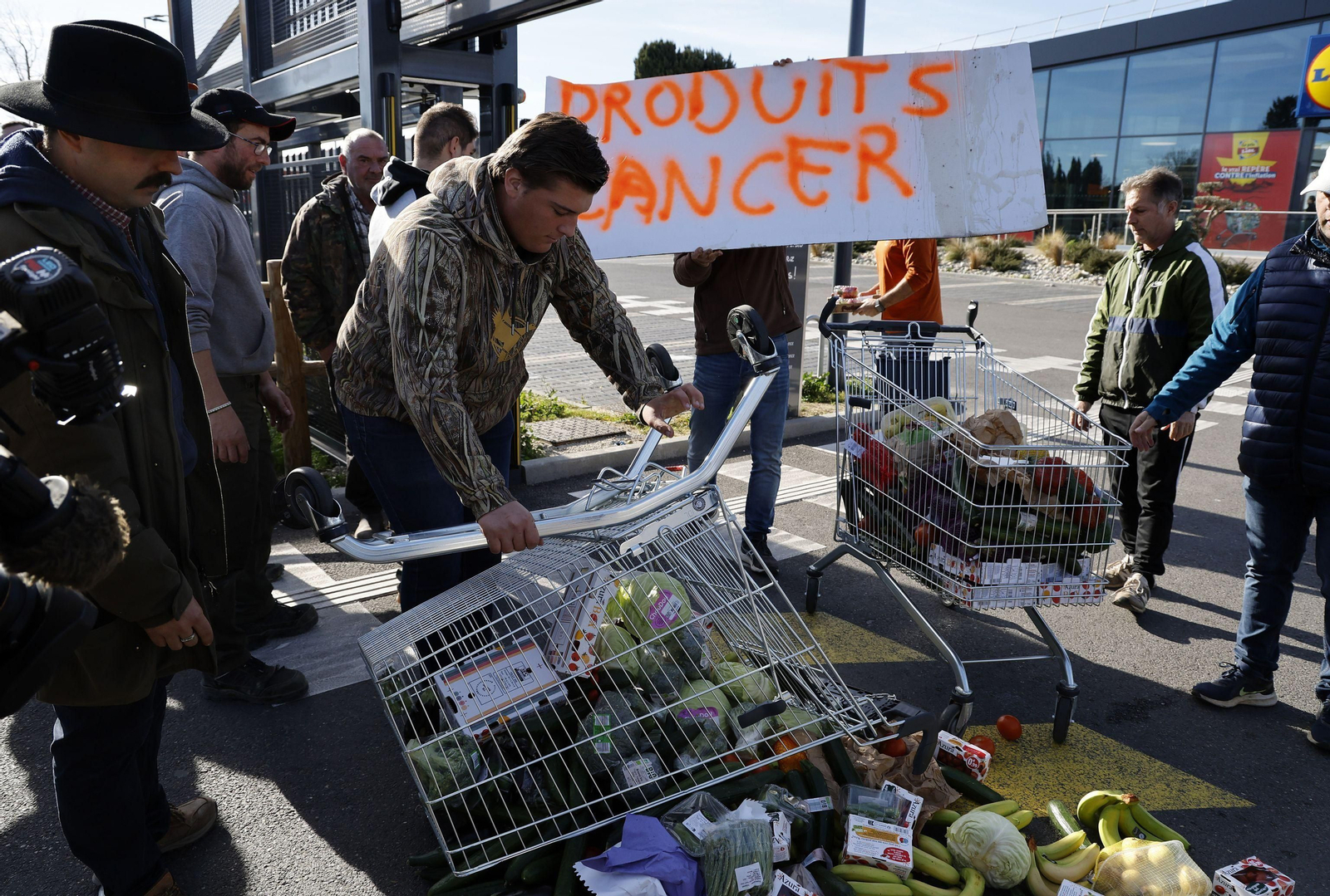 Piquetes en Francia.