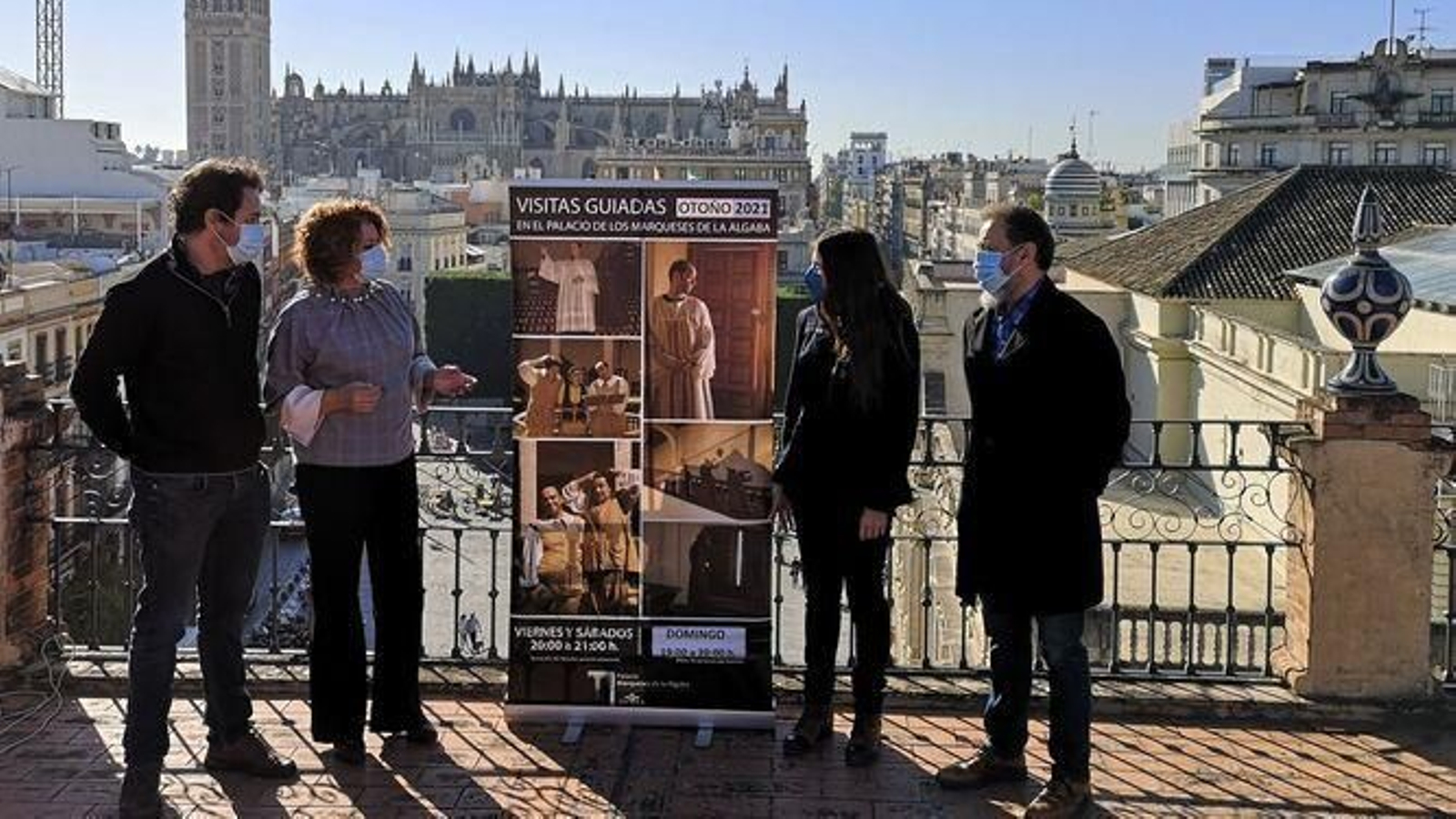 Presentación de las visitas teatralizadas gratuitas al Palacio de los Marqueses de La Algaba.