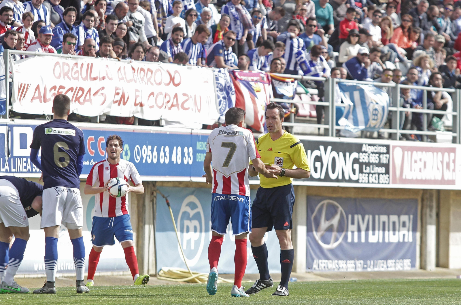Gálvez Rascón, en el Algeciras-Recreativo de 2016.