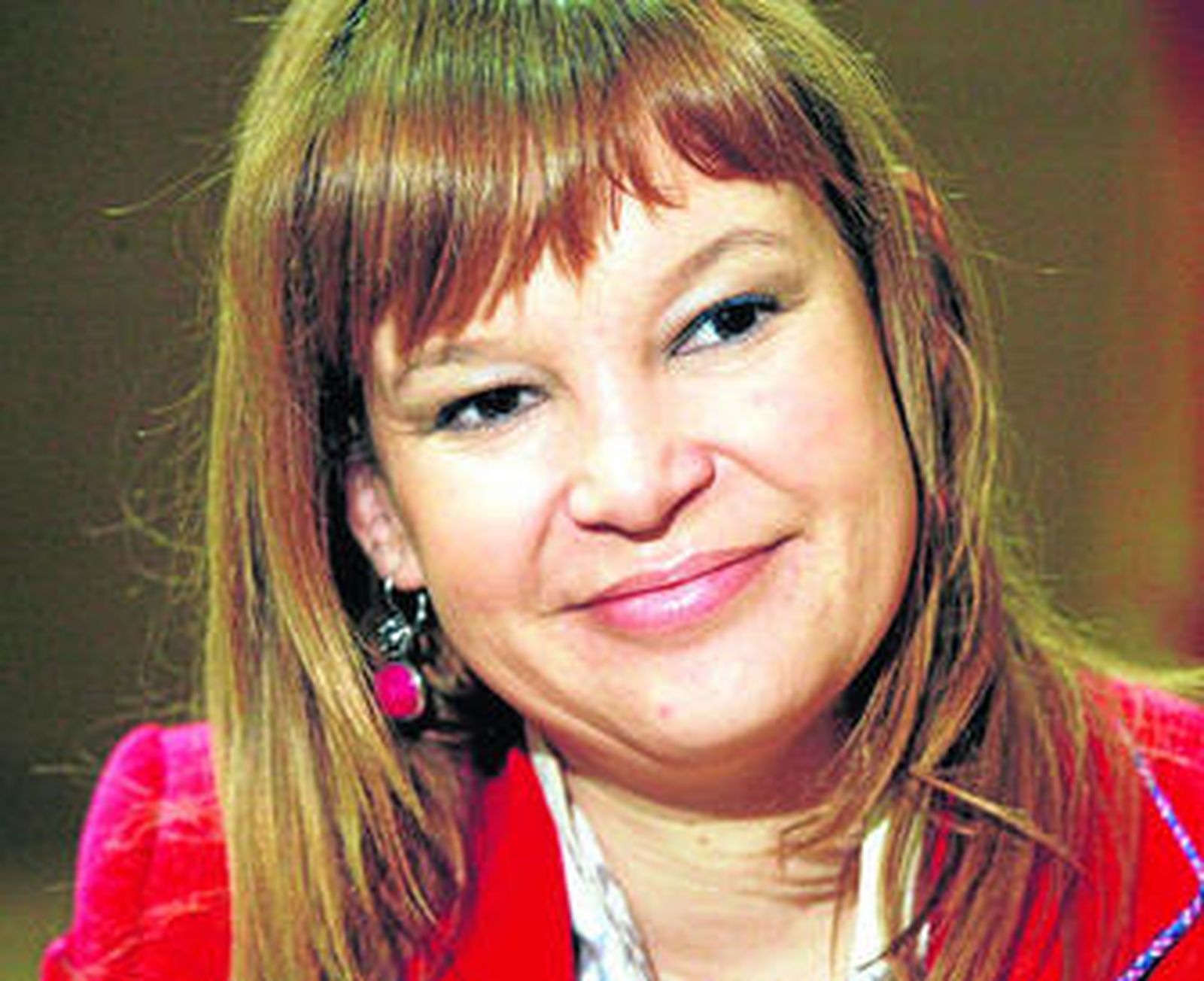 Leire Pajín, durante la entrevista.