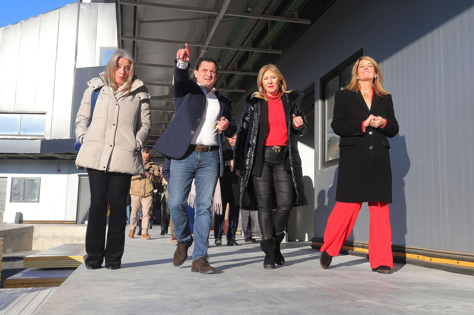 Imágenes de la visita a las instalaciones de la Ciudad del Marisco del Puerto de Huelva