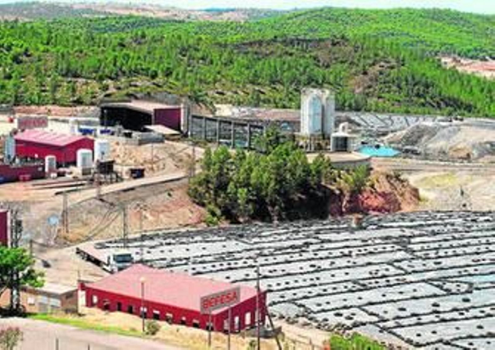 Instalaciones del centro de residuos de Nerva.
