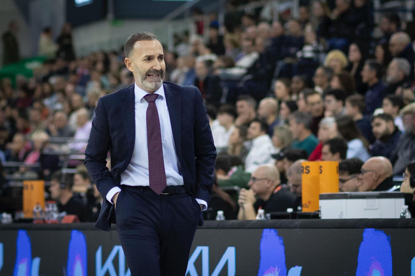 Sito Alonso, en un momento del encuentro ante el Covirán Granada