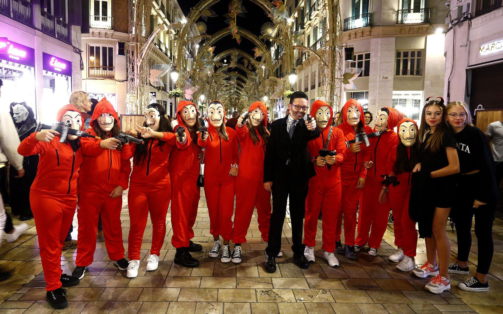 Las fotos de la noche de Halloween en Málaga